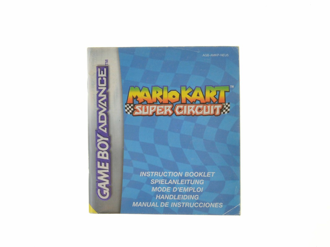 Mario Kart Super Circuit - Manual Kopen | Gameboy Advance Manuals
