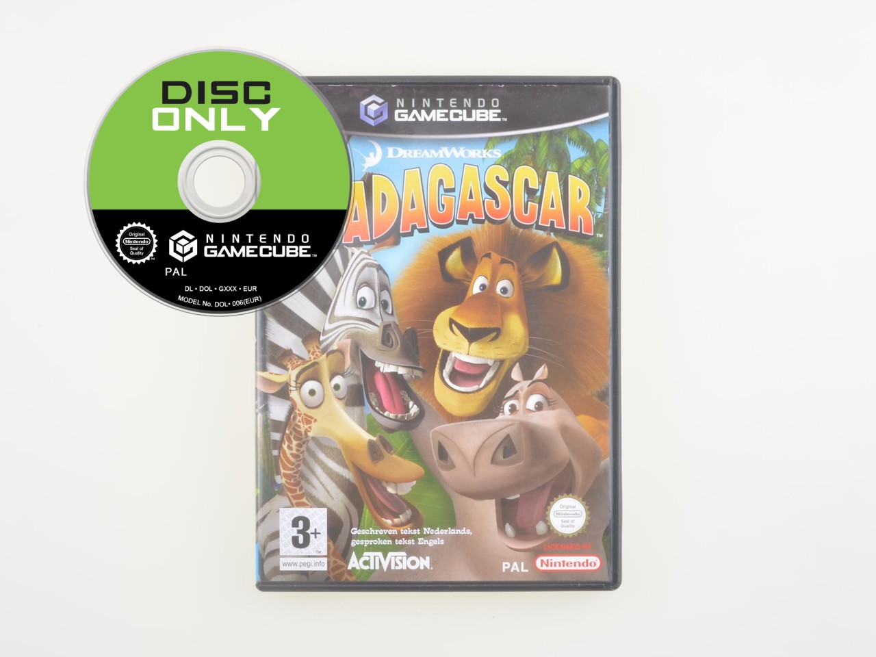 Madagascar - Disc Only - Gamecube Games