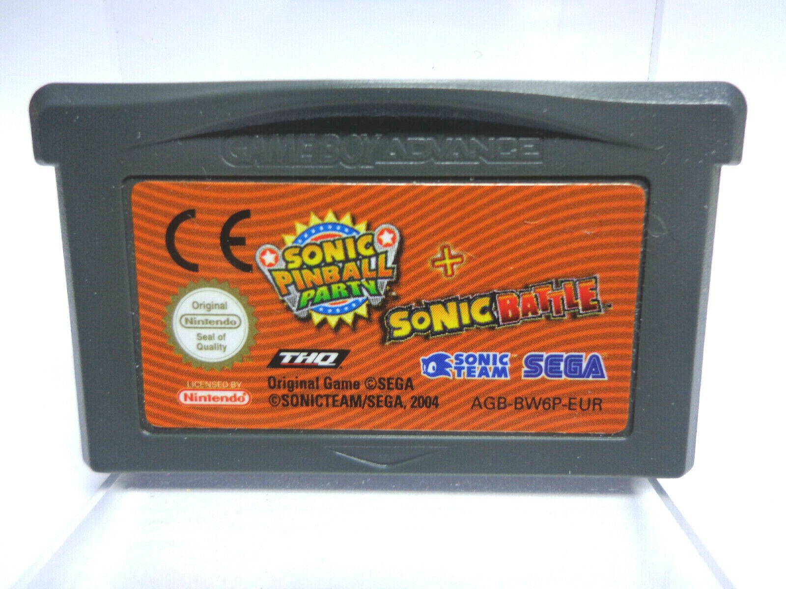 Sonic Pinball Party + Sonic Battle - Gameboy Advance Games