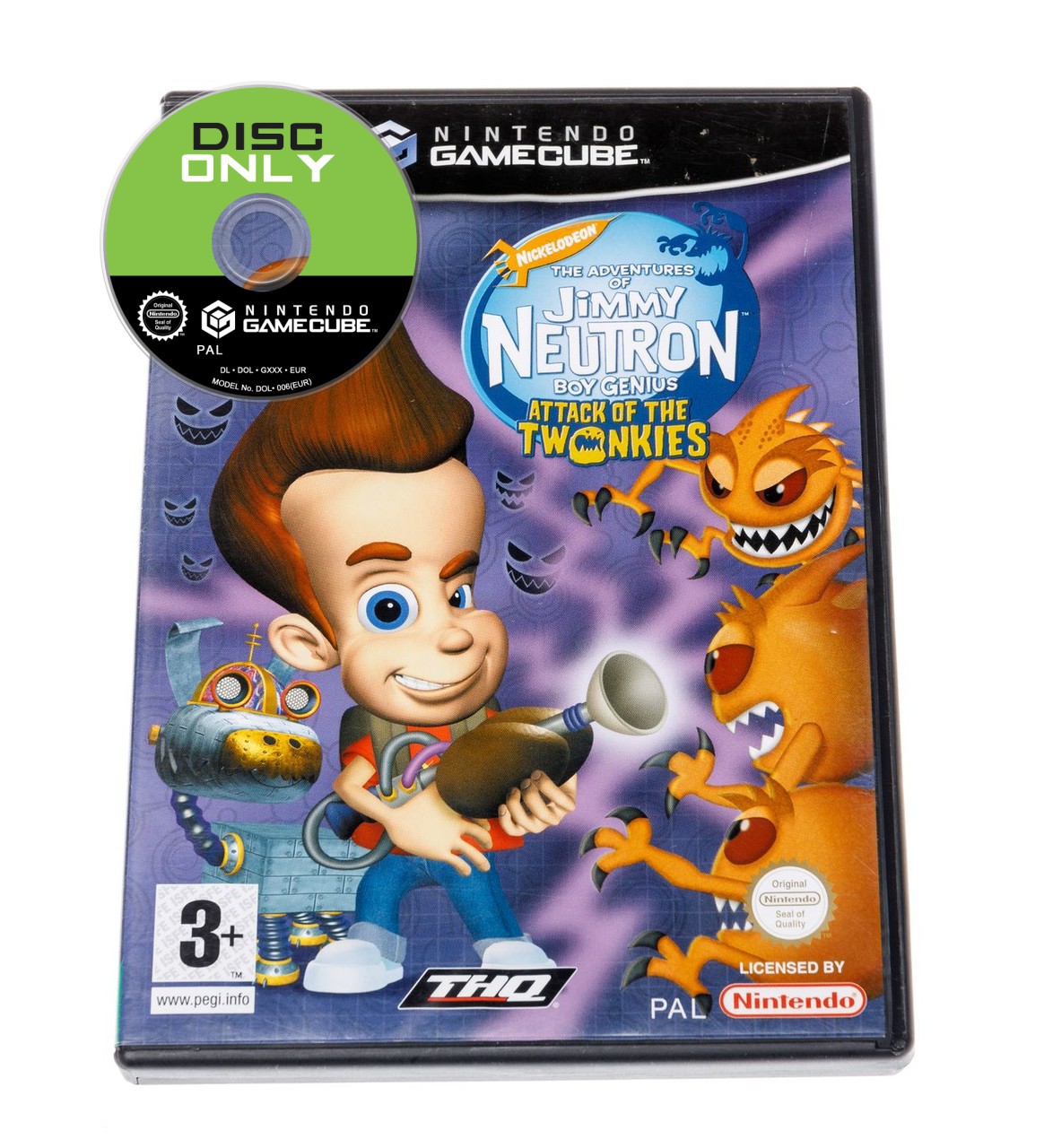 Jimmy Neutron: Attack of the Twonkies - Disc Only - Gamecube Games