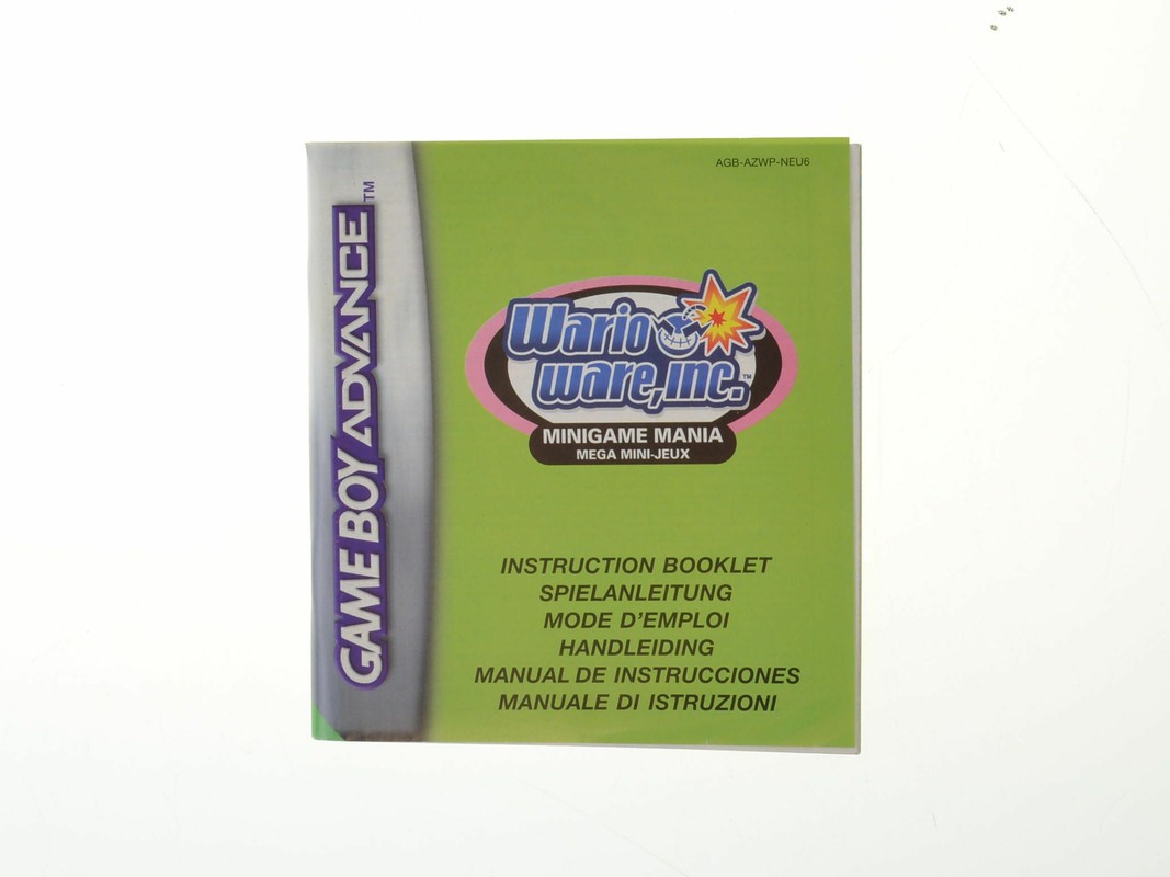 Wario Ware Inc. Minigame Mania - Manual - Gameboy Advance Manuals