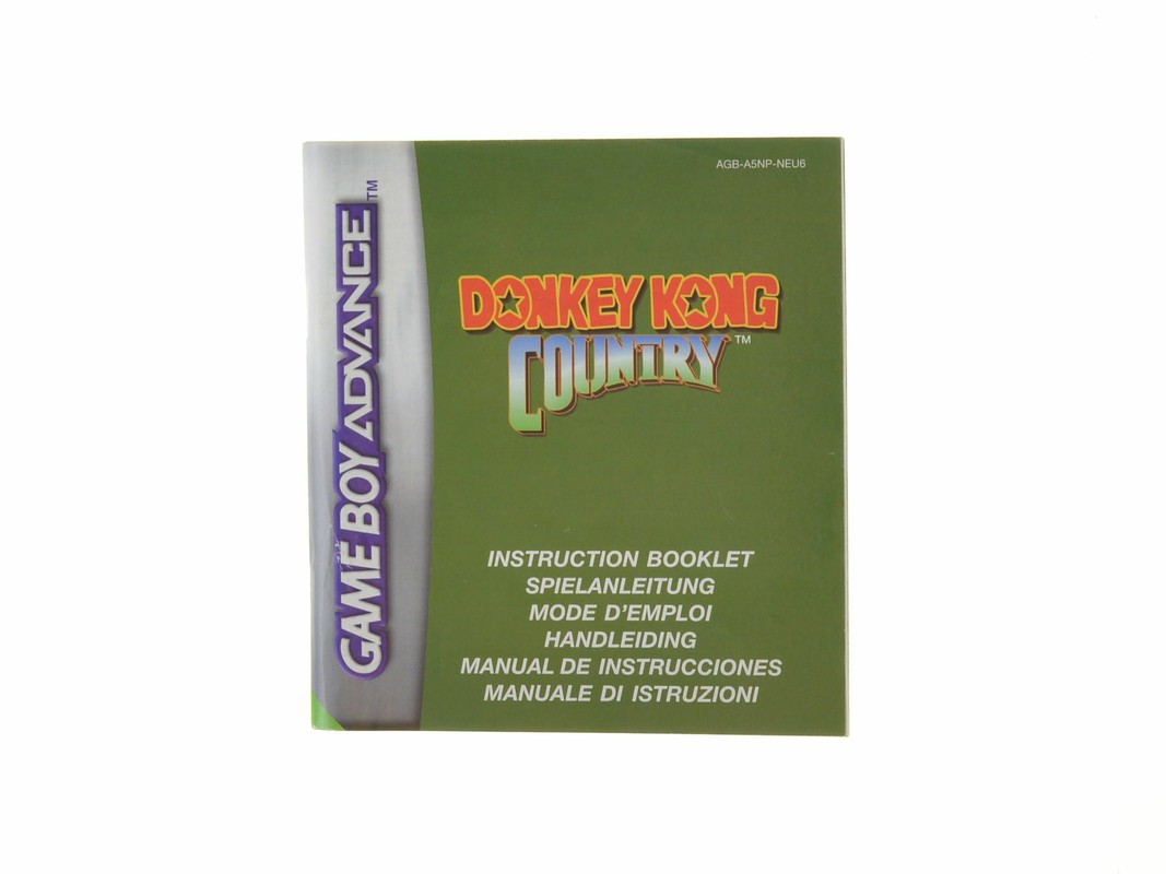 Donkey Kong Country - Manual - Gameboy Advance Manuals
