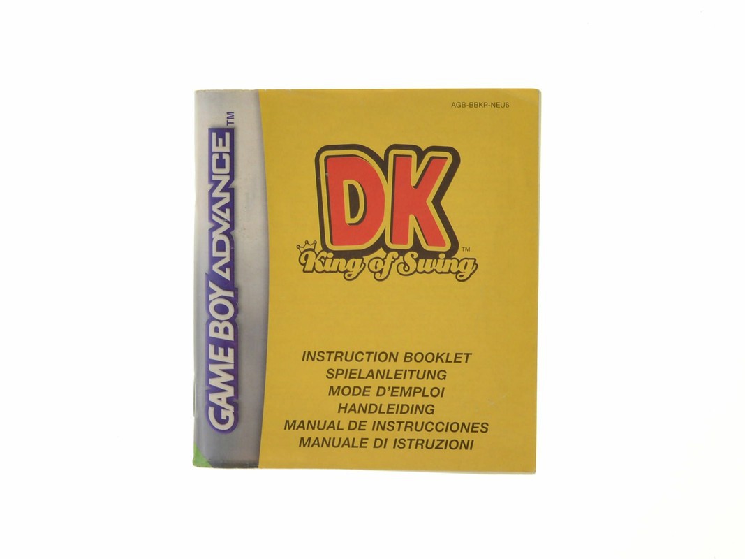 DK King of Swing - Manual Kopen | Gameboy Advance Manuals