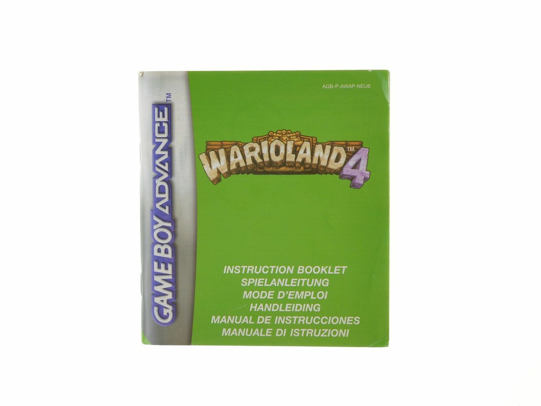 Warioland 4 - Manual - Gameboy Advance Manuals