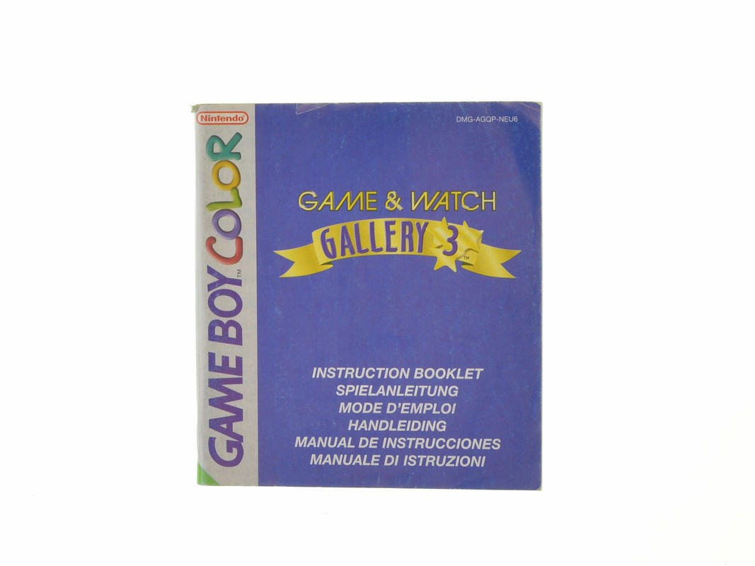 Game & Watch Gallery 3 - Manual Kopen | Gameboy Color Manuals