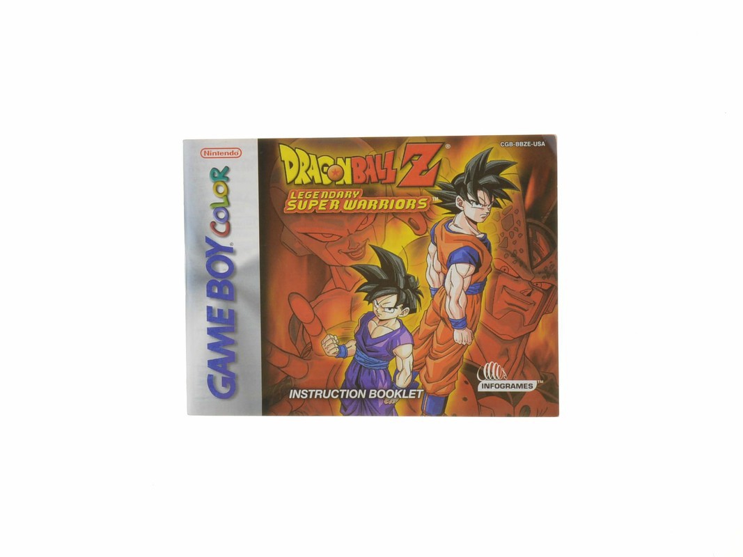 DragonBall Z: Legendary Super Warriors - Manual - Gameboy Color Manuals