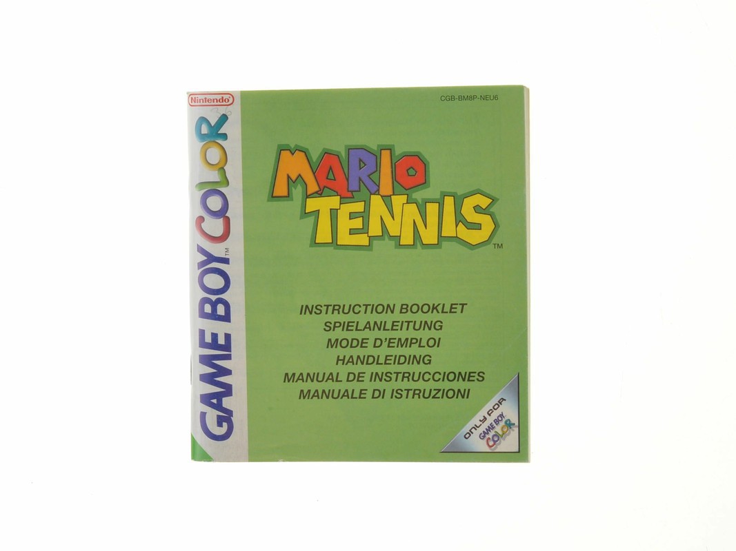 Mario Tennis - Manual Kopen | Gameboy Color Manuals