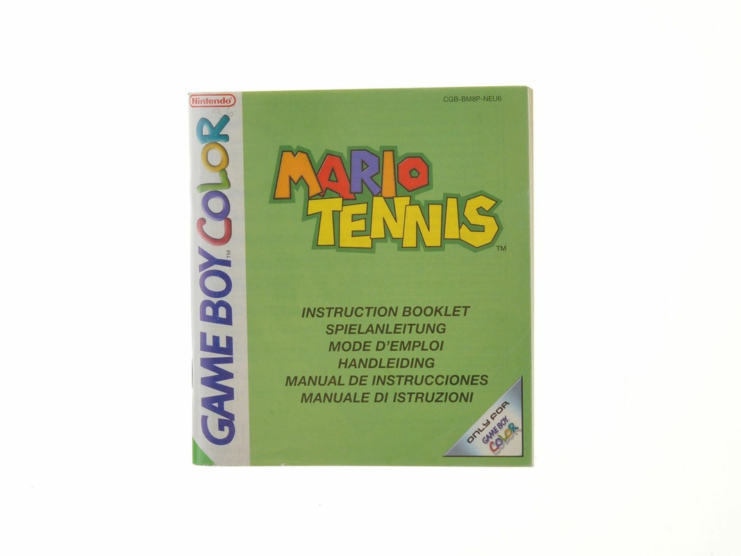 Mario Tennis - Manual - Gameboy Color Manuals