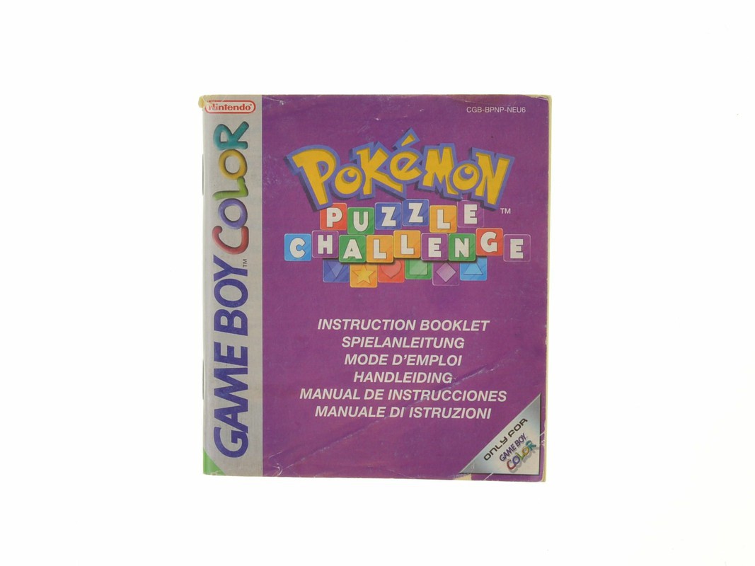 Pokemon Puzzle Challenge - Manual Kopen | Gameboy Color Manuals