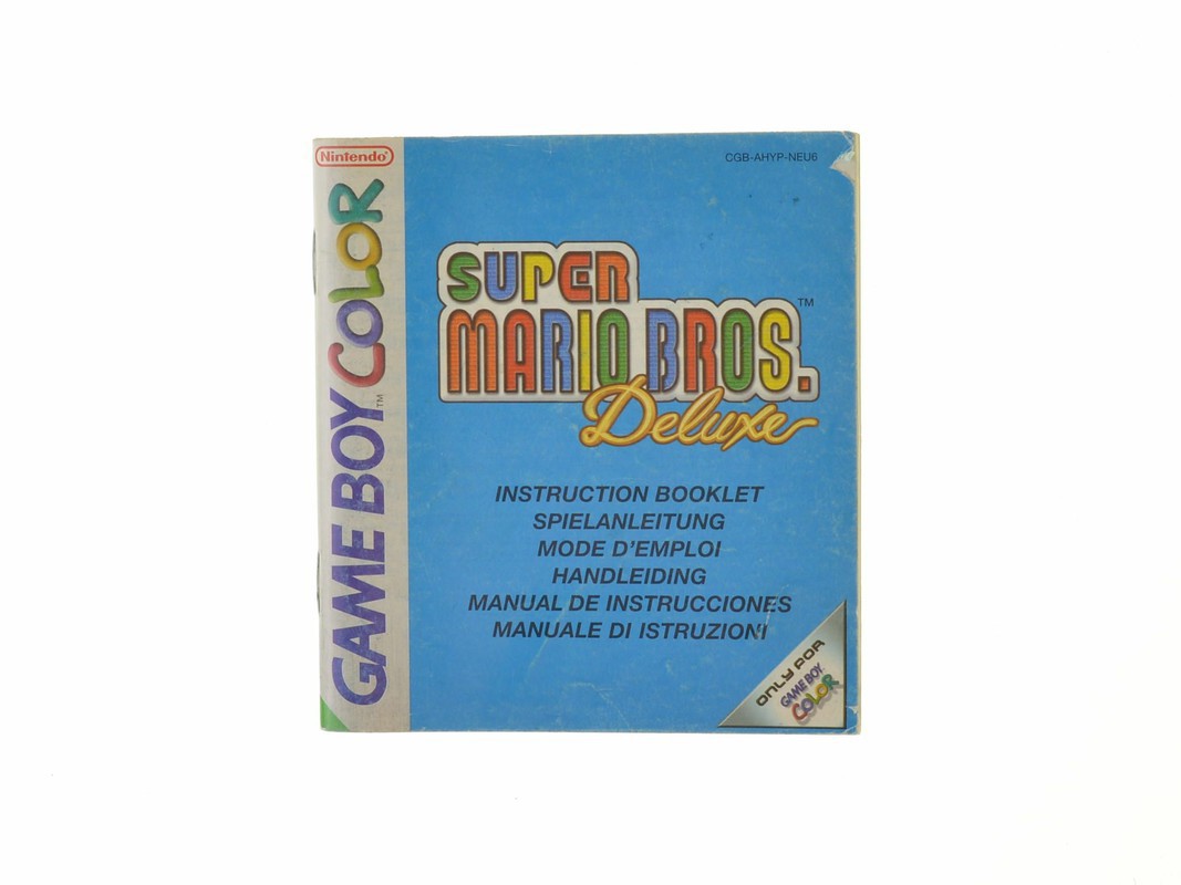 Super Mario Bros Deluxe - Manual - Gameboy Color Manuals