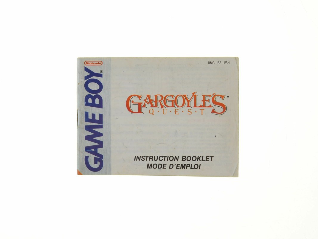 Gargoyles Quest - Manual - Gameboy Classic Manuals