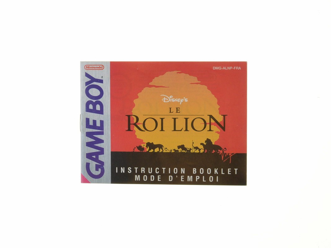 Le Roi Lion - Manual - Gameboy Classic Manuals