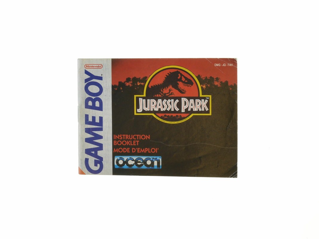 Jurassic Park - Manual - Gameboy Classic Manuals
