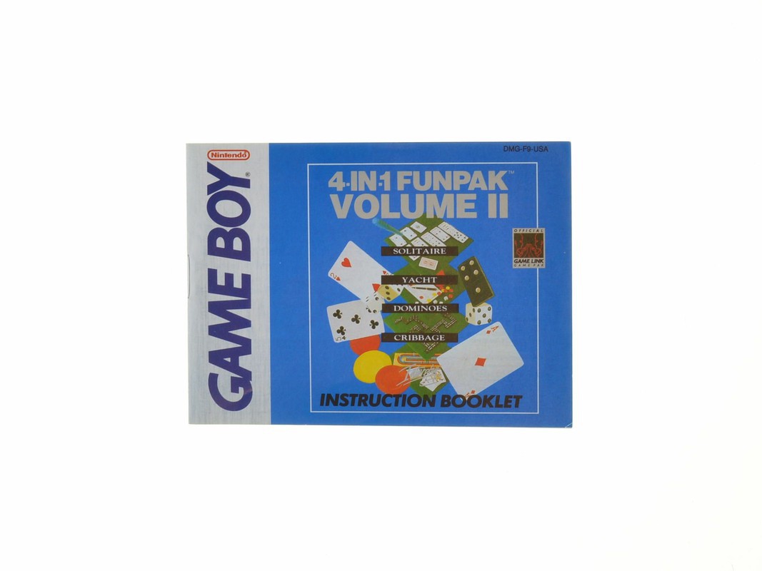 4-in-1 Fun Pack Vol. 2 - Manual - Gameboy Classic Manuals
