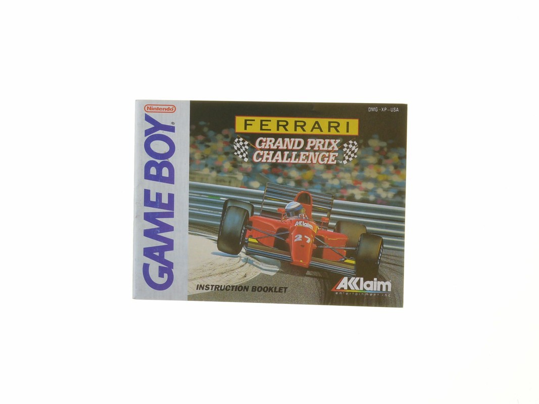 Ferrari Grand Prix Challenge - Manual - Gameboy Classic Manuals
