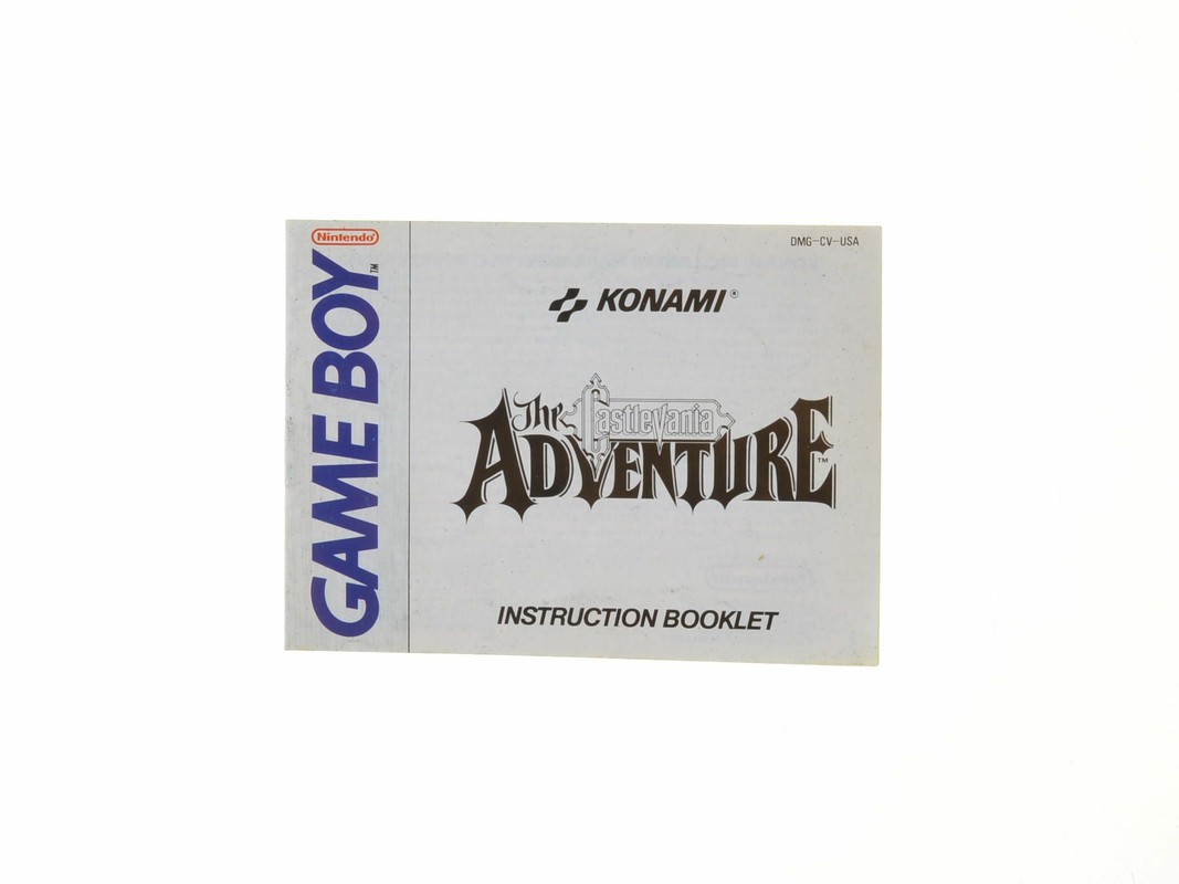 Castlevania Adventure - Manual - Gameboy Classic Manuals