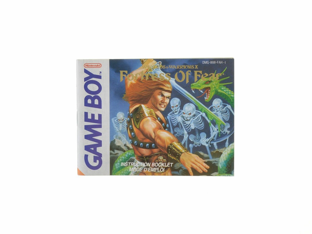 Wizards & Warriors X - Fortress of Fear - Manual Kopen | Gameboy Classic Manuals