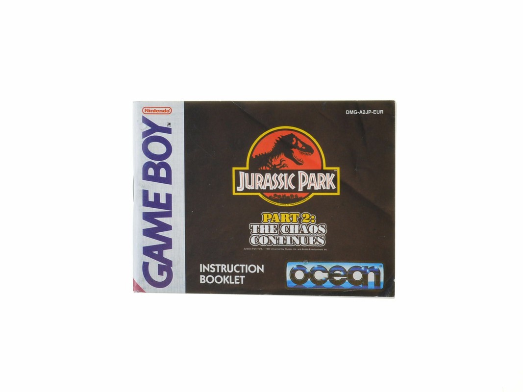 Jurassic Park: Part 2: The Chaos Continues - Manual - Gameboy Classic Manuals