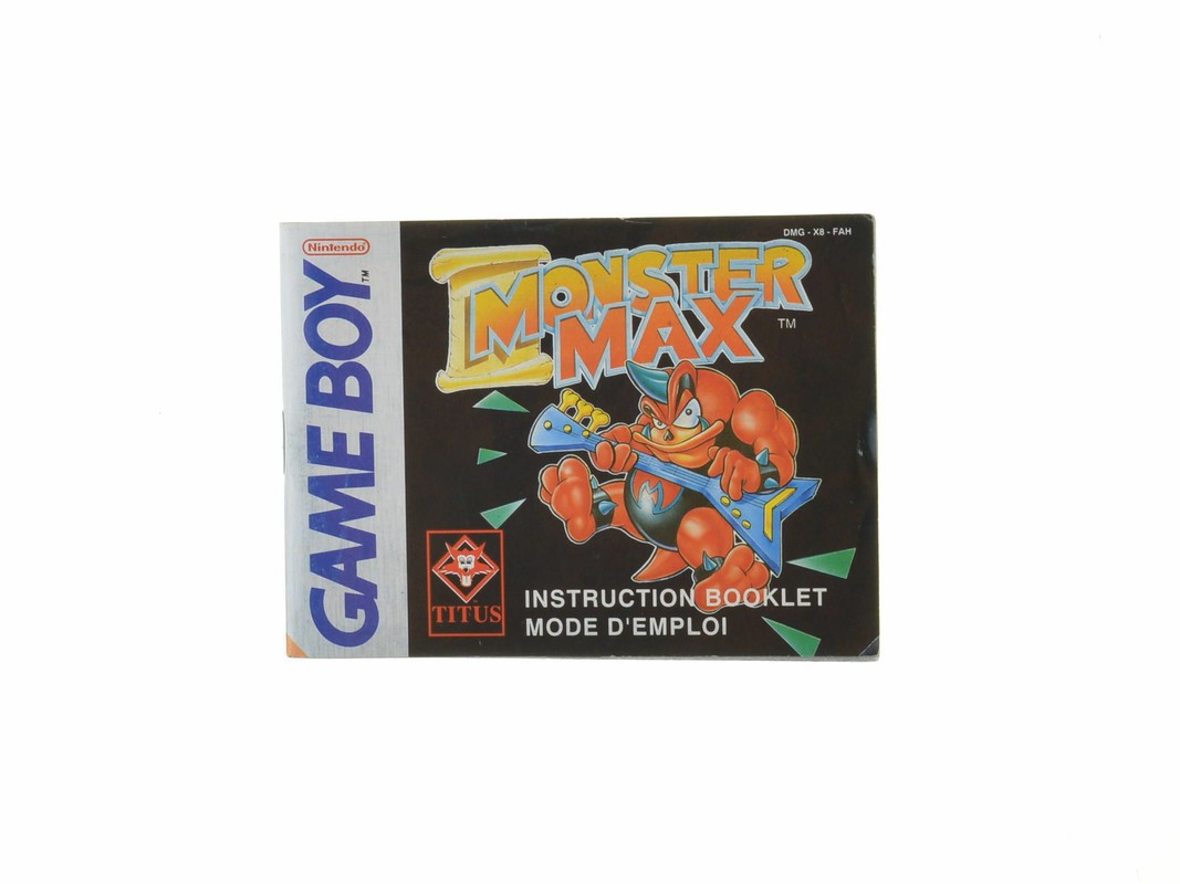 Monster Max - Manual Kopen | Gameboy Classic Manuals