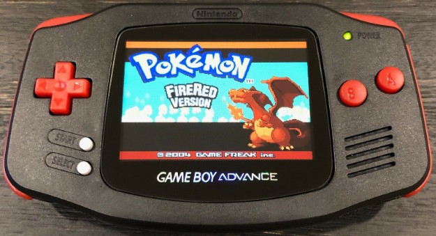 Gameboy Advance - Red & Black IPS V2 Backlight MOD - Gameboy Advance Hardware