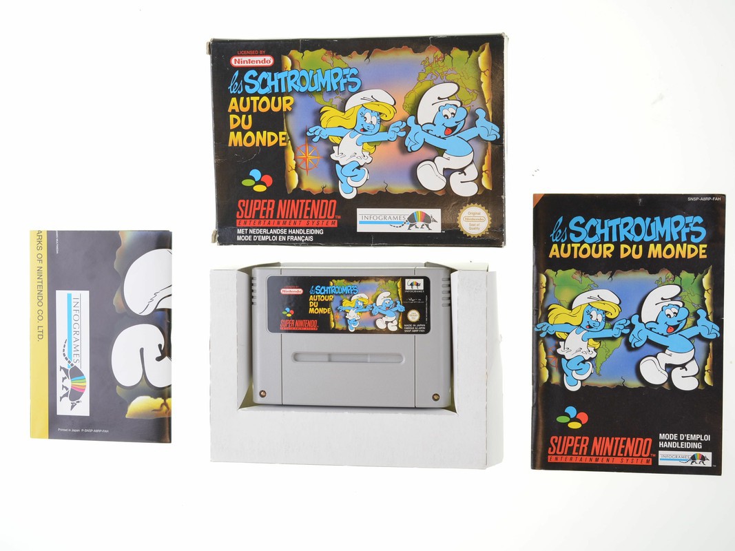 The Smurfs Travel The World - Super Nintendo Games [Complete]