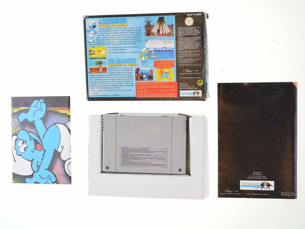 The Smurfs Travel The World - Super Nintendo Games [Complete] - 3