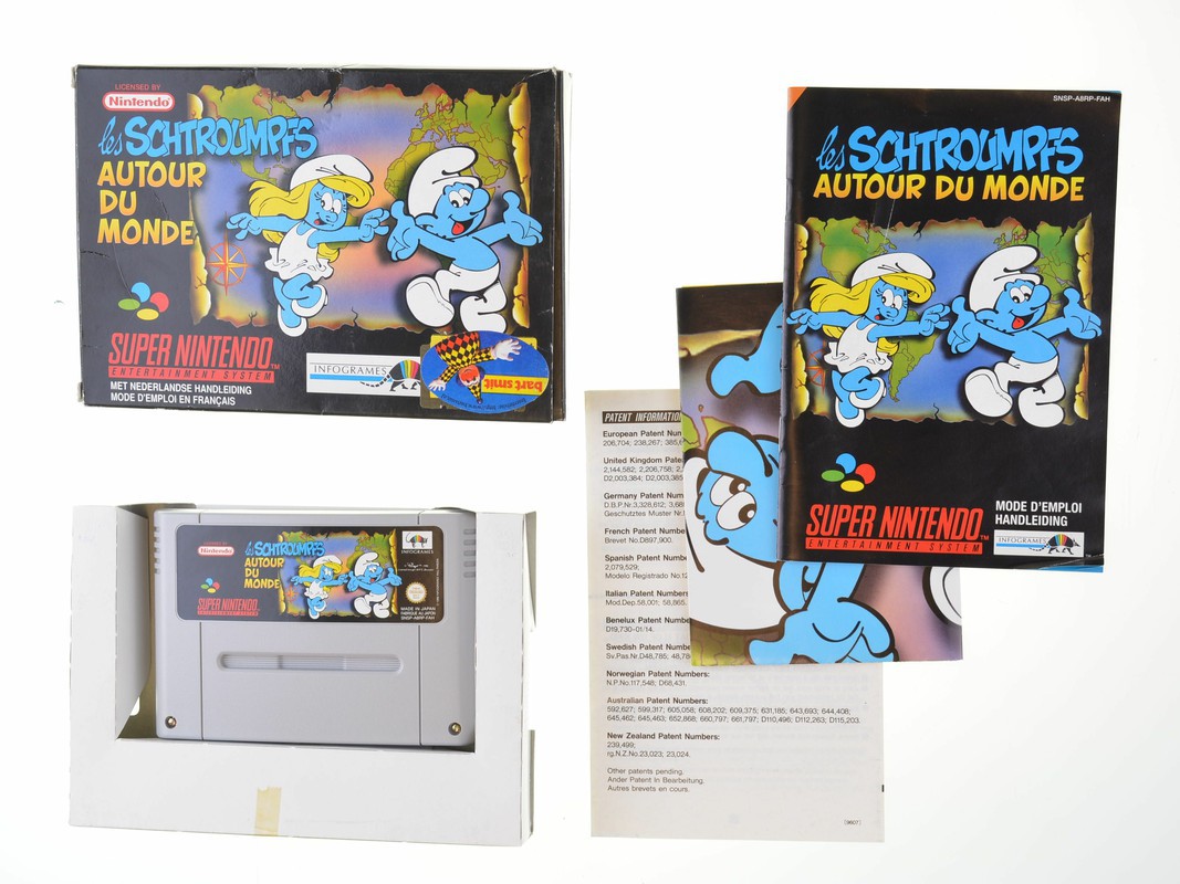 The Smurfs Travel The World - Super Nintendo Games [Complete]