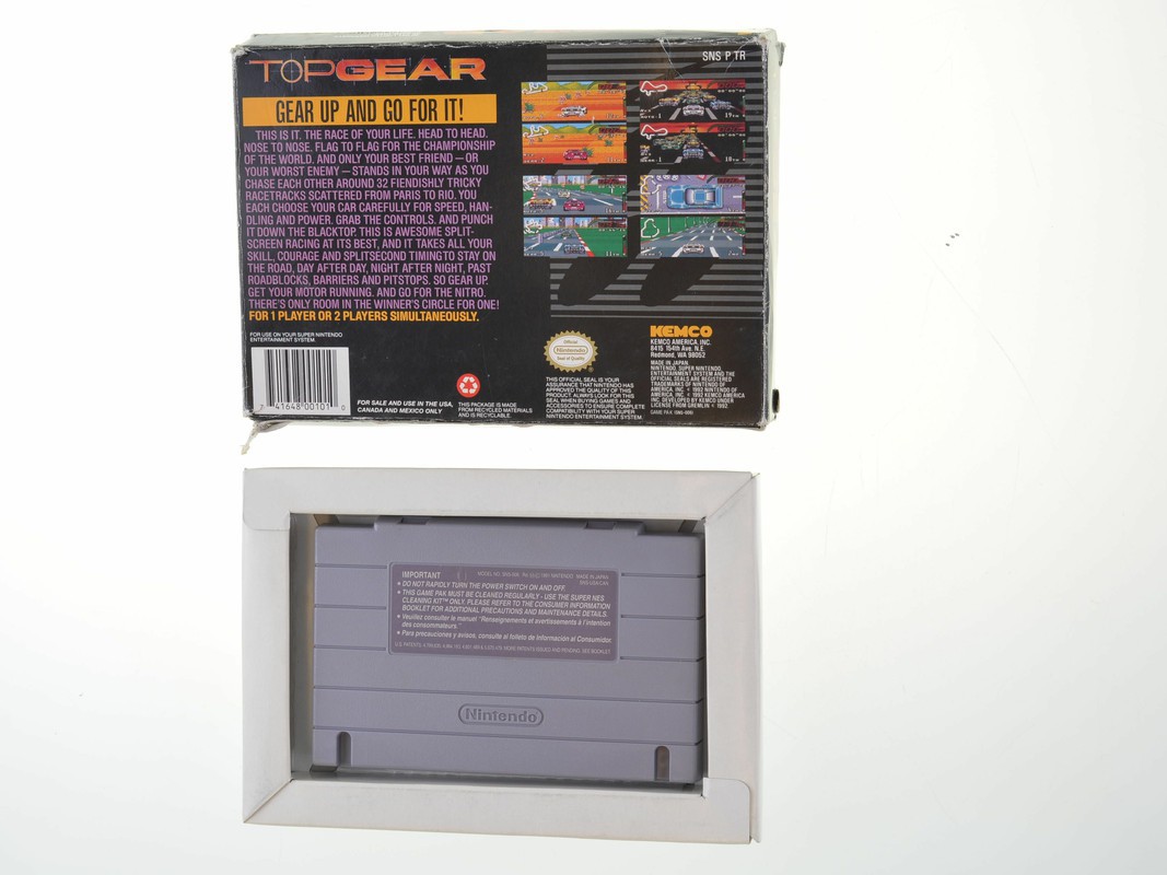 Top Gear (NTSC) - Super Nintendo Games [Complete] - 4