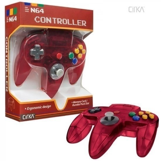Nieuwe Nintendo 64 Controller Atomic Red | Nintendo 64 Hardware | RetroNintendoKopen.nl