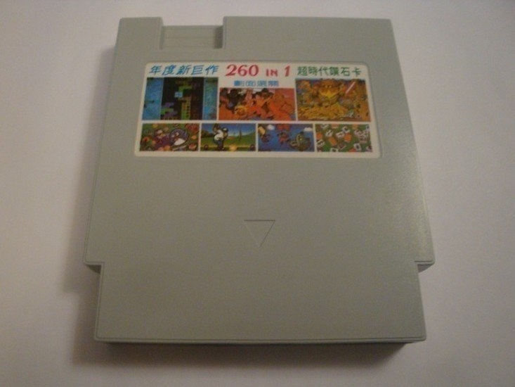 260 in 1 Grey (NTSC Pirate) - Nintendo NES Games