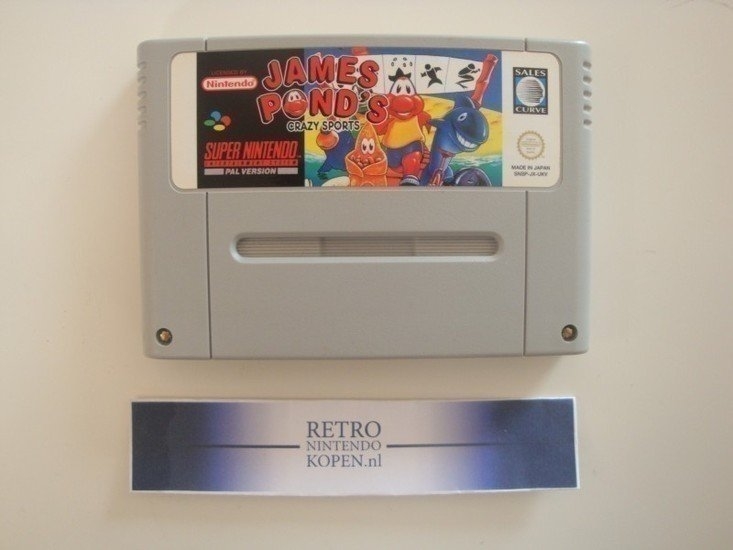 James Pond's Crazy Sports | Super Nintendo Games | RetroNintendoKopen.nl