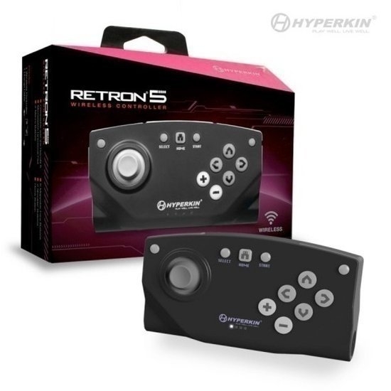 RetroN 5 Wireless Controller (Black) | Super Nintendo Hardware | RetroNintendoKopen.nl