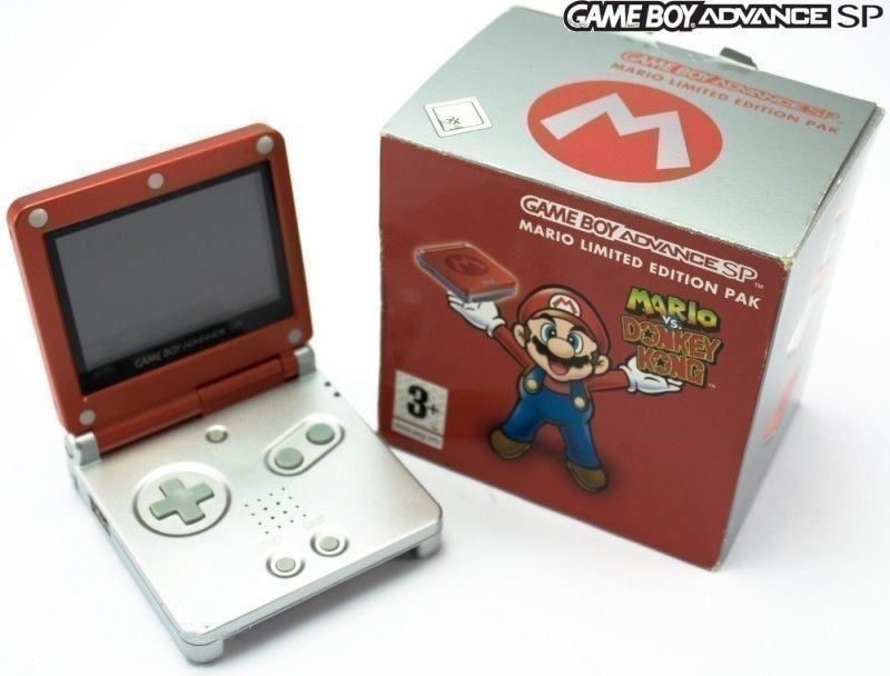 Gameboy Advance SP Mario Limited Edition [Complete] - Gameboy Advance Hardware