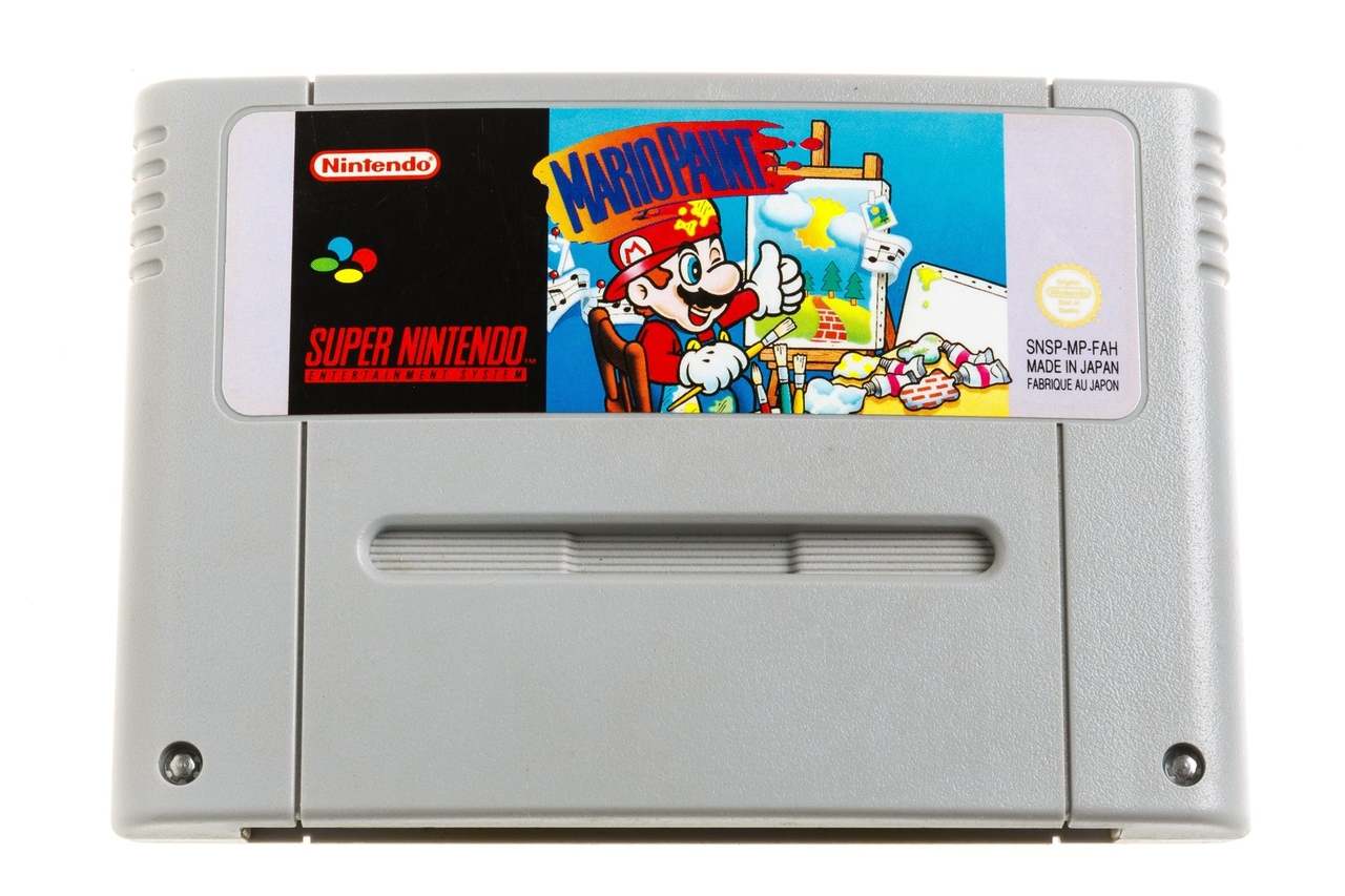 Mario Paint + Mouse Mat + Mouse - Super Nintendo Games