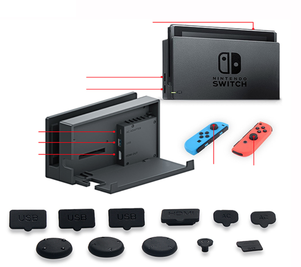Nintendo Switch Dust Proof Kit | Nintendo Switch Hardware | RetroNintendoKopen.nl