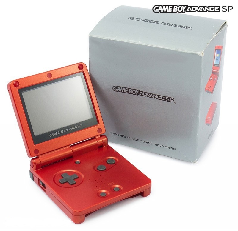 Gameboy Advance SP Red [Complete] - Gameboy Advance Hardware