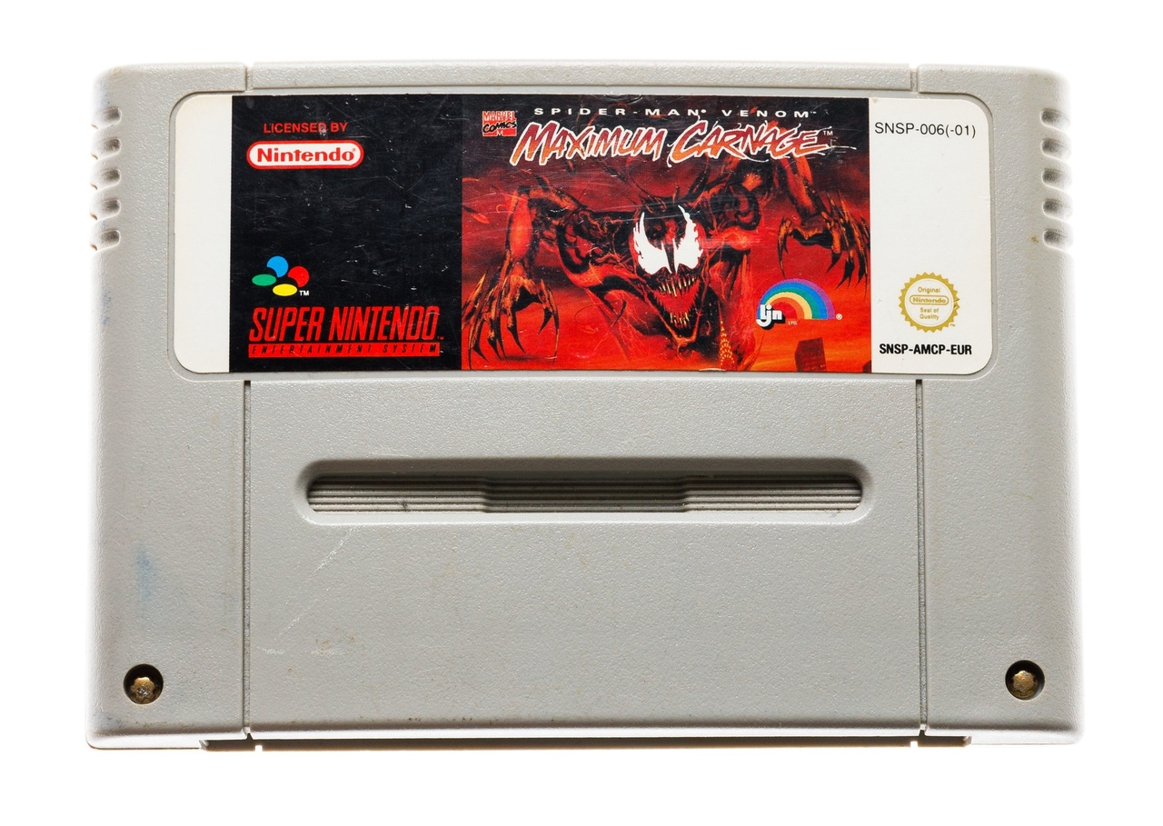 Spiderman Venom Maximum Carnage - Super Nintendo Games