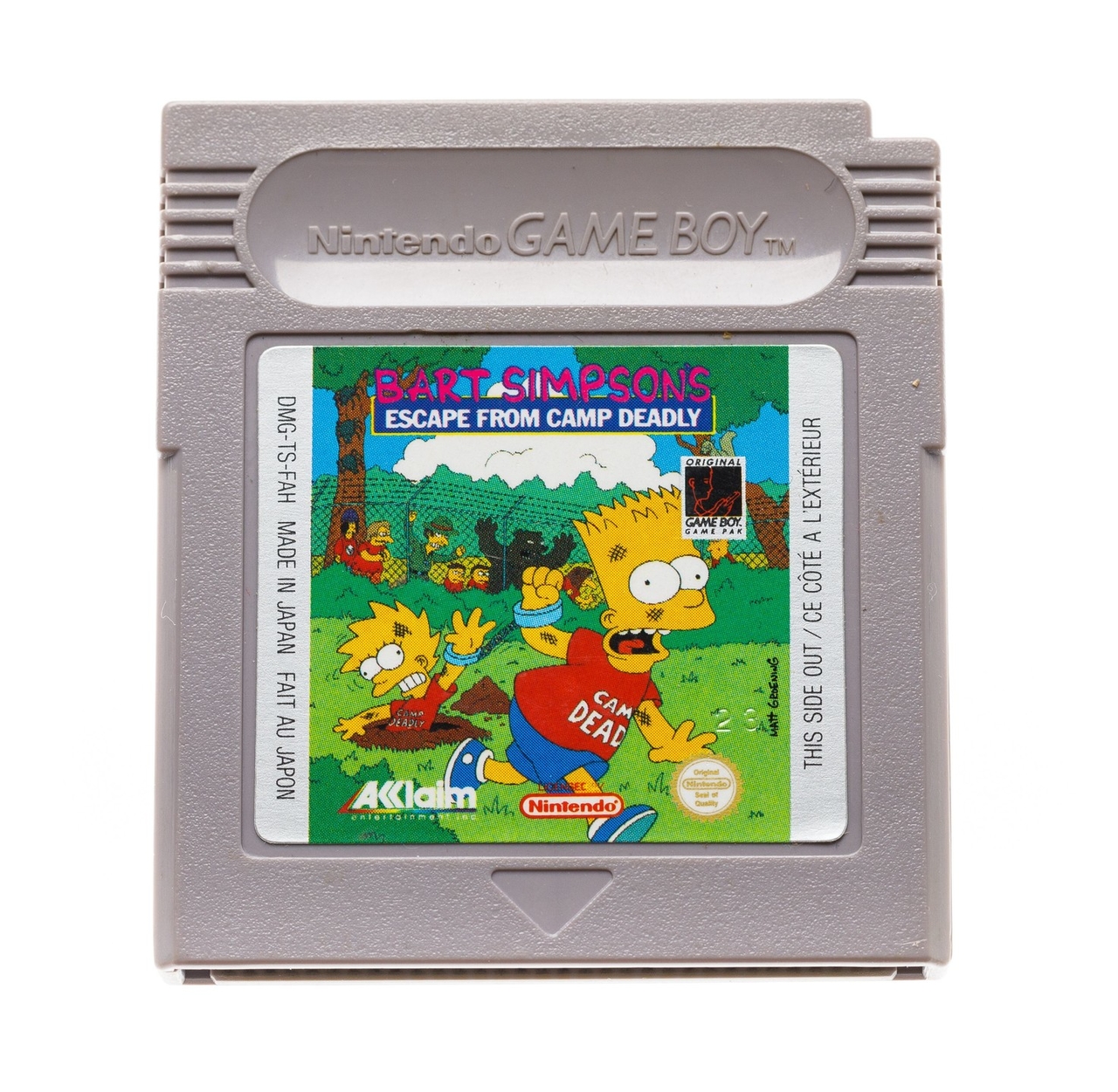 Bart Simpson's Escape from Camp Deadly - Gameboy Classic Games