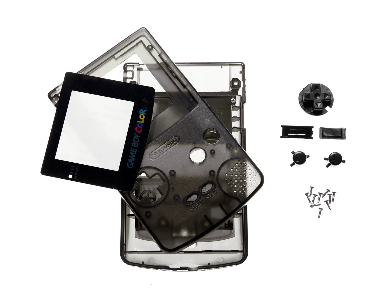 Game Boy Color Shell Dark | Gameboy Color Hardware | RetroNintendoKopen.nl