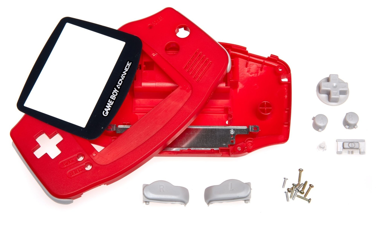 Game Boy Advance Shell Strawberry | Gameboy Advance Hardware | RetroNintendoKopen.nl