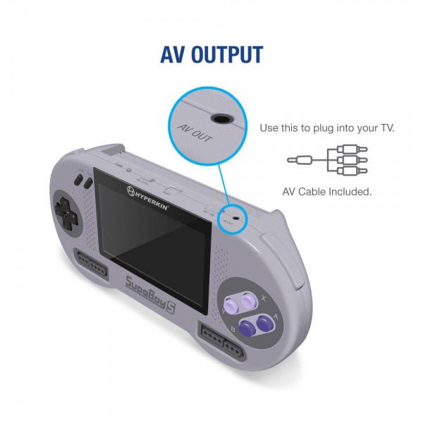 SupaBoy S Portable SNES Console | Super Nintendo Hardware | RetroNintendoKopen.nl