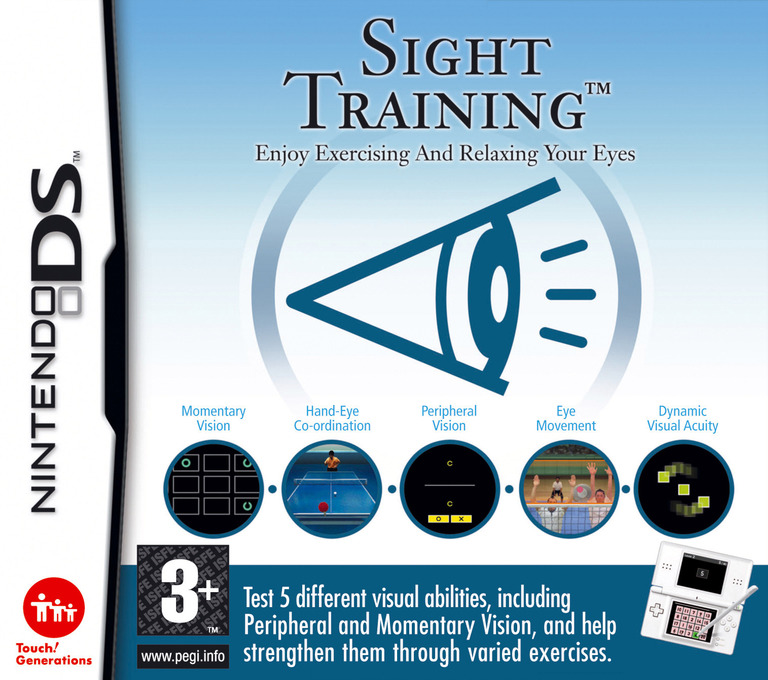 Sight Training - Enjoy Exercising and Relaxing Your Eyes - Nintendo DS Games