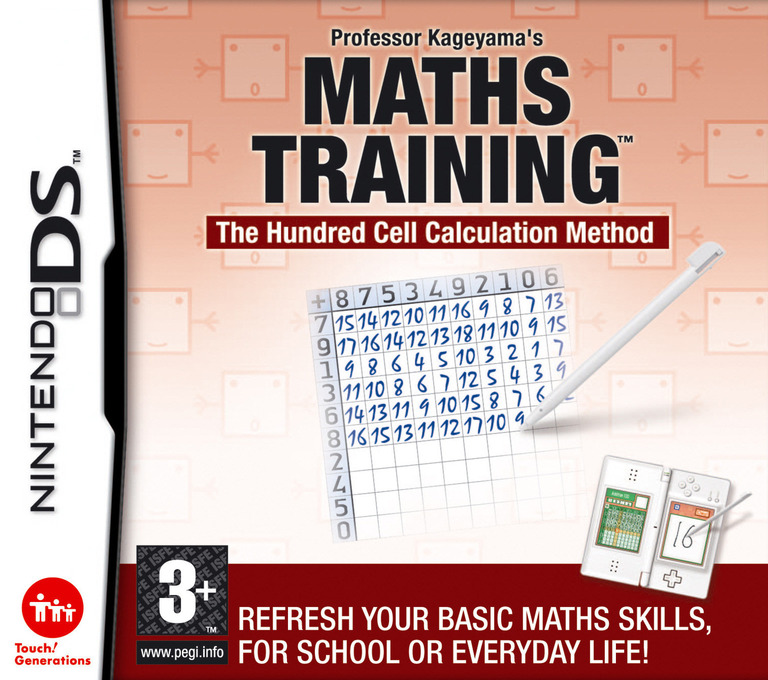 Professor Kageyama's Maths Training - The Hundred Cell Calculation Method - Nintendo DS Games