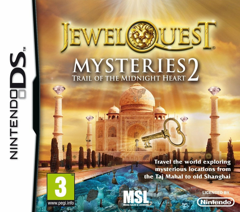 Jewel Quest Mysteries 2 - Trail of the Midnight Heart - Nintendo DS Games