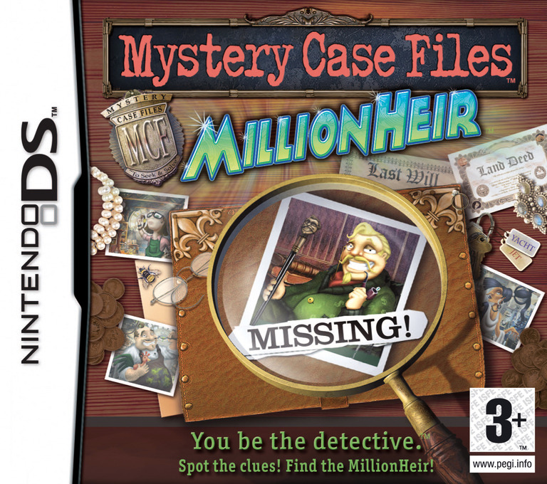 Mystery Case Files - MillionHeir - Nintendo DS Games