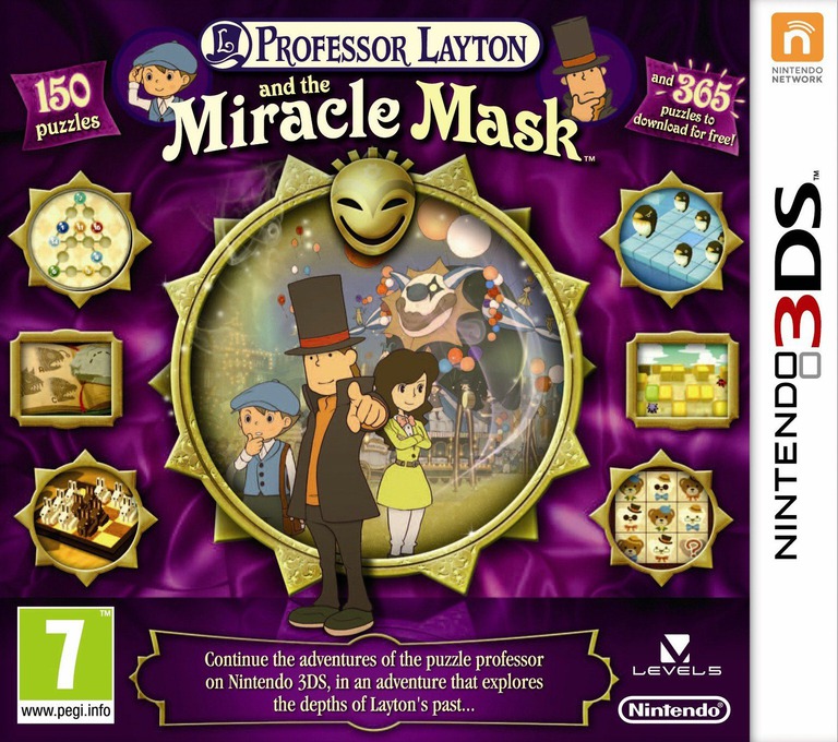 Professor Layton and the Miracle Mask - Nintendo 3DS Games