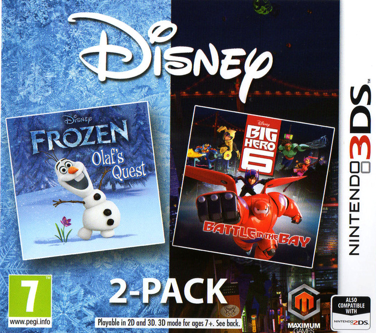 Disney Frozen: Olaf's Quest and Disney Big Hero 6: Battle in the Bay - Nintendo 3DS Games