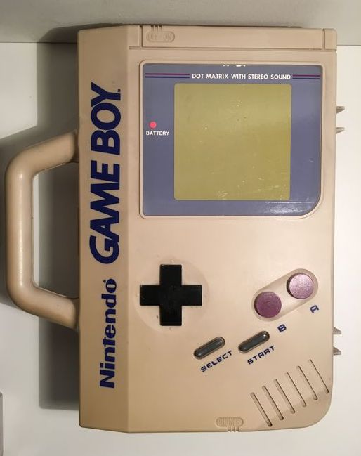 Vintage Nintendo Game Boy Gray Large Carrying Case - Gameboy Classic Hardware