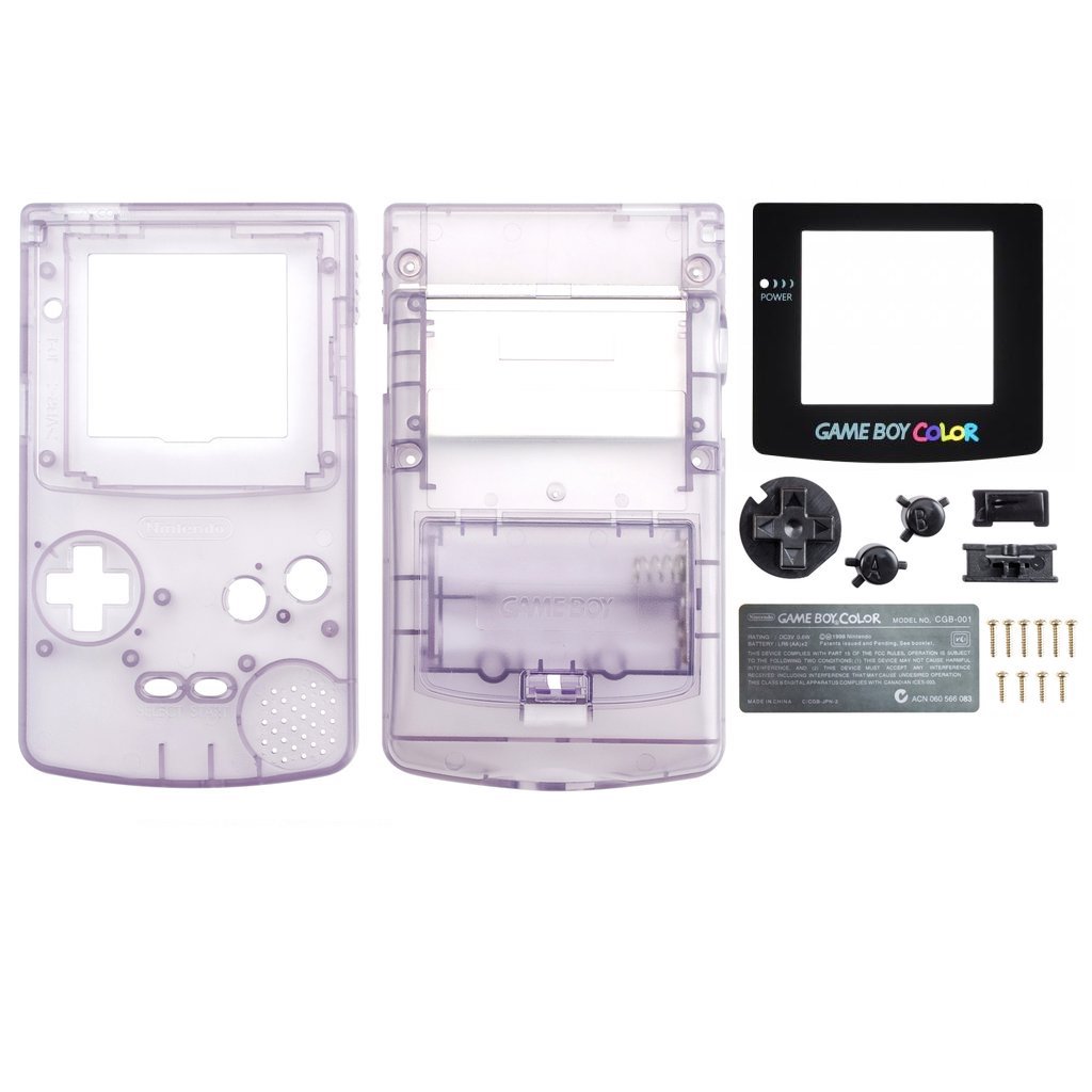 Gameboy Color Shell - Transparent Purple - Gameboy Color Hardware