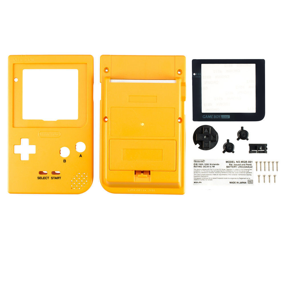 Gameboy Pocket Shell - Yellow - Gameboy Classic Hardware